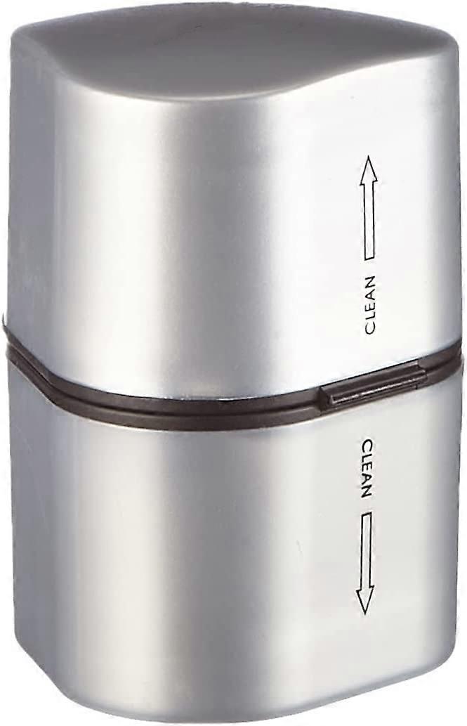 Pencil sharpener 3 hole pencil sharpener pen planer sharpening machine thick rod colored pencil sharpener (1pcs, silver)