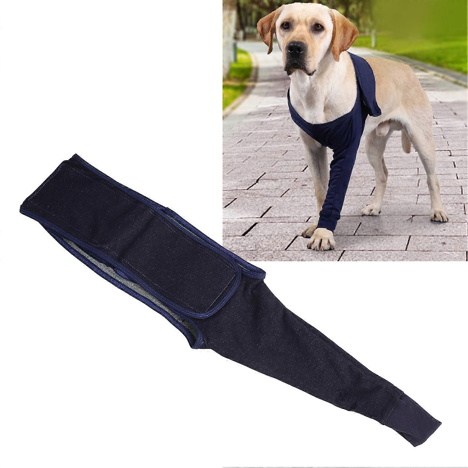 Dog Elbow Brace Highly Elastic Breathable Lick Proof Canine Elbow Protector for Postoperative Recovery