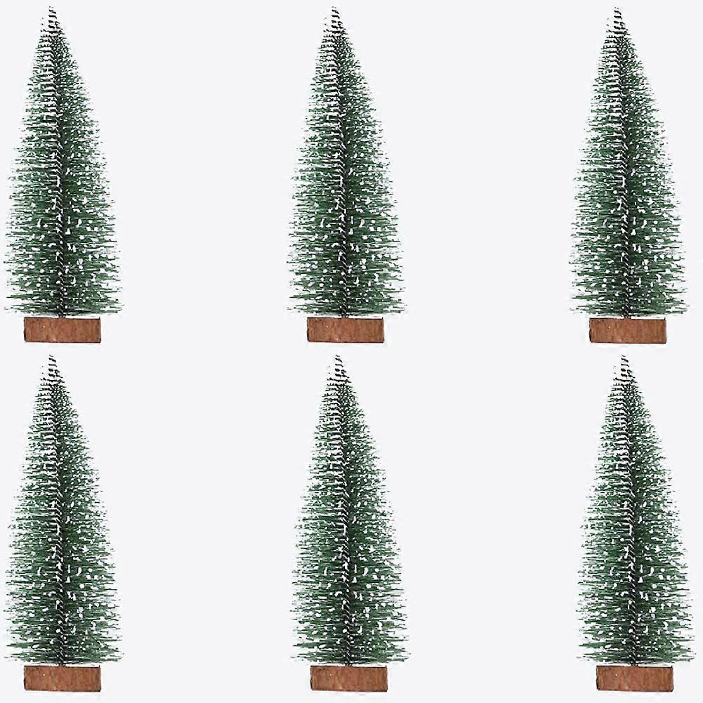 6 pcs Christmas tree desktop ornaments 10CM Christmas tree