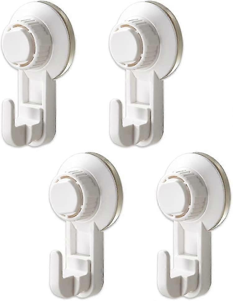 Vacuum Suction Cup Hooks Set Of 4, Powerful Suction Cup Hook Without Drilling, Reusable