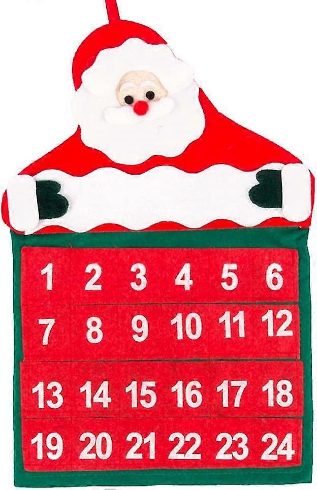Diy Calendar Advent Calendar Kit Felt Fabric Countdown Tree With 24 Toy Pockets