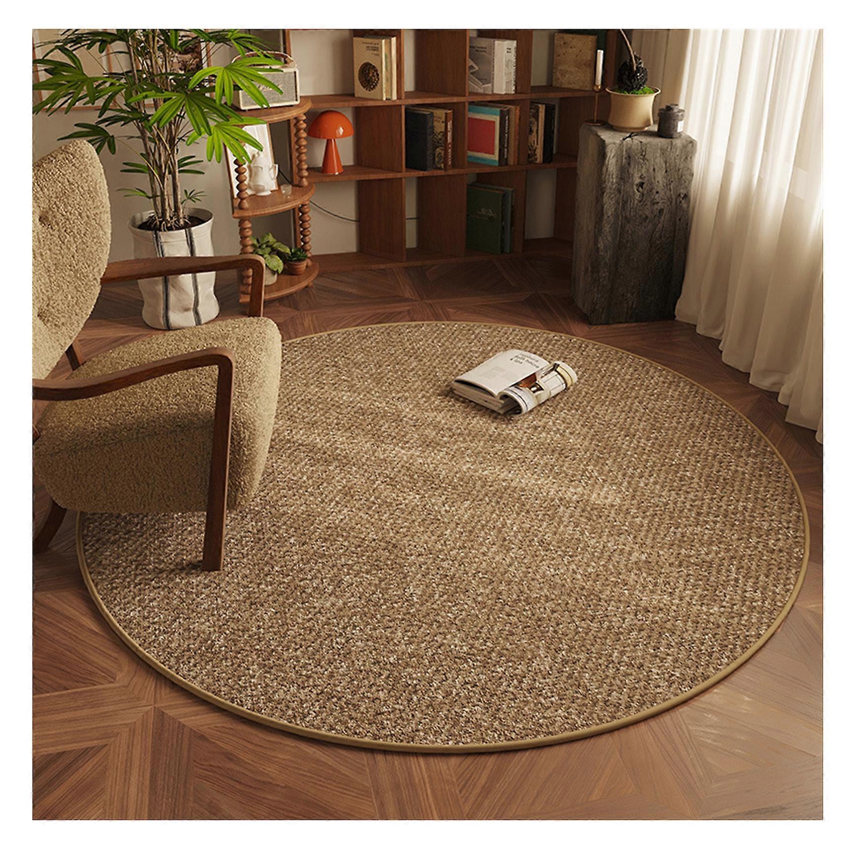 Soft Round Area Rugs for Bedroom Dining Room