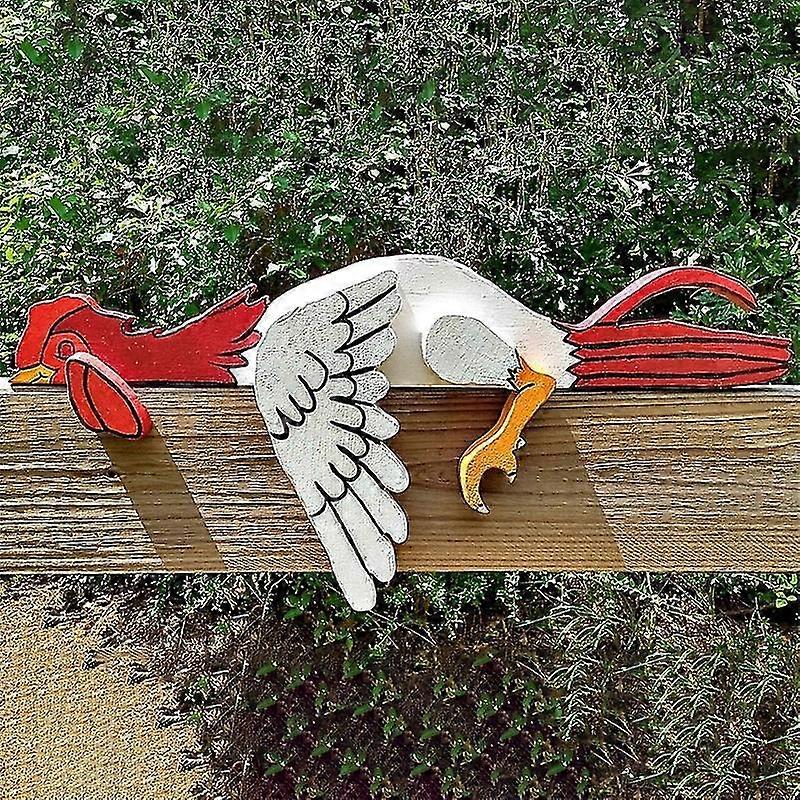 休息鶏レールペットホームガーデンオーナメント面白い休息チキンおもちゃクリスマスの装飾装飾記事アートワーク