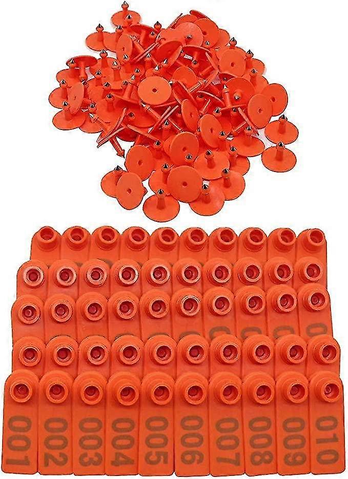 家畜識別番号付き耳タグ豚ヤギ豚牛子牛家畜農場グリーンタグT