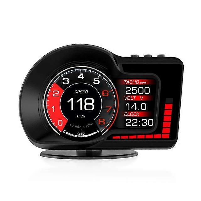 New Head Up Display Smart Car HUD Gauge Digital Odometer Security Alarm Water&amp;Oil Temp RPM Multi-Function Dashboard