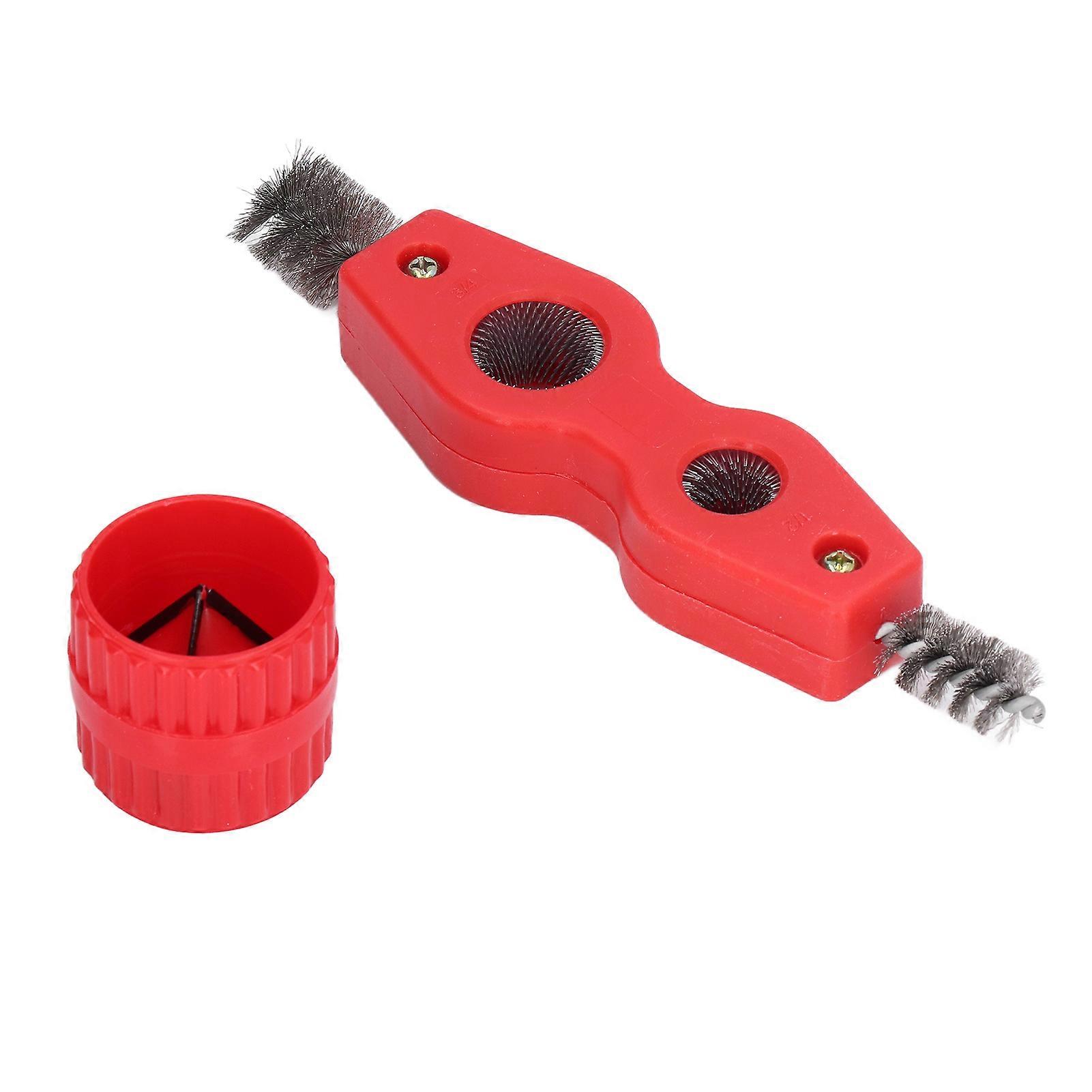 Pipe Cleaner and Reamer Set for Polishing and Deburring Copper Tube Inside and Outside