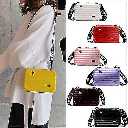 Hard Shell Make-up tas mini koffer vorm messenger tas schoudertas