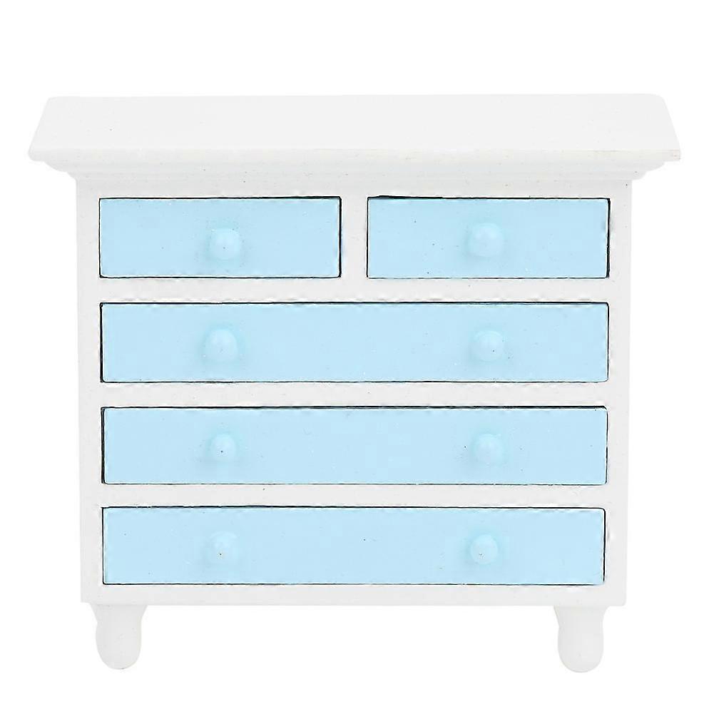 Miniature Dollhouse Furniture Table Drawer Cabinet Decoration - 1:12 Scale