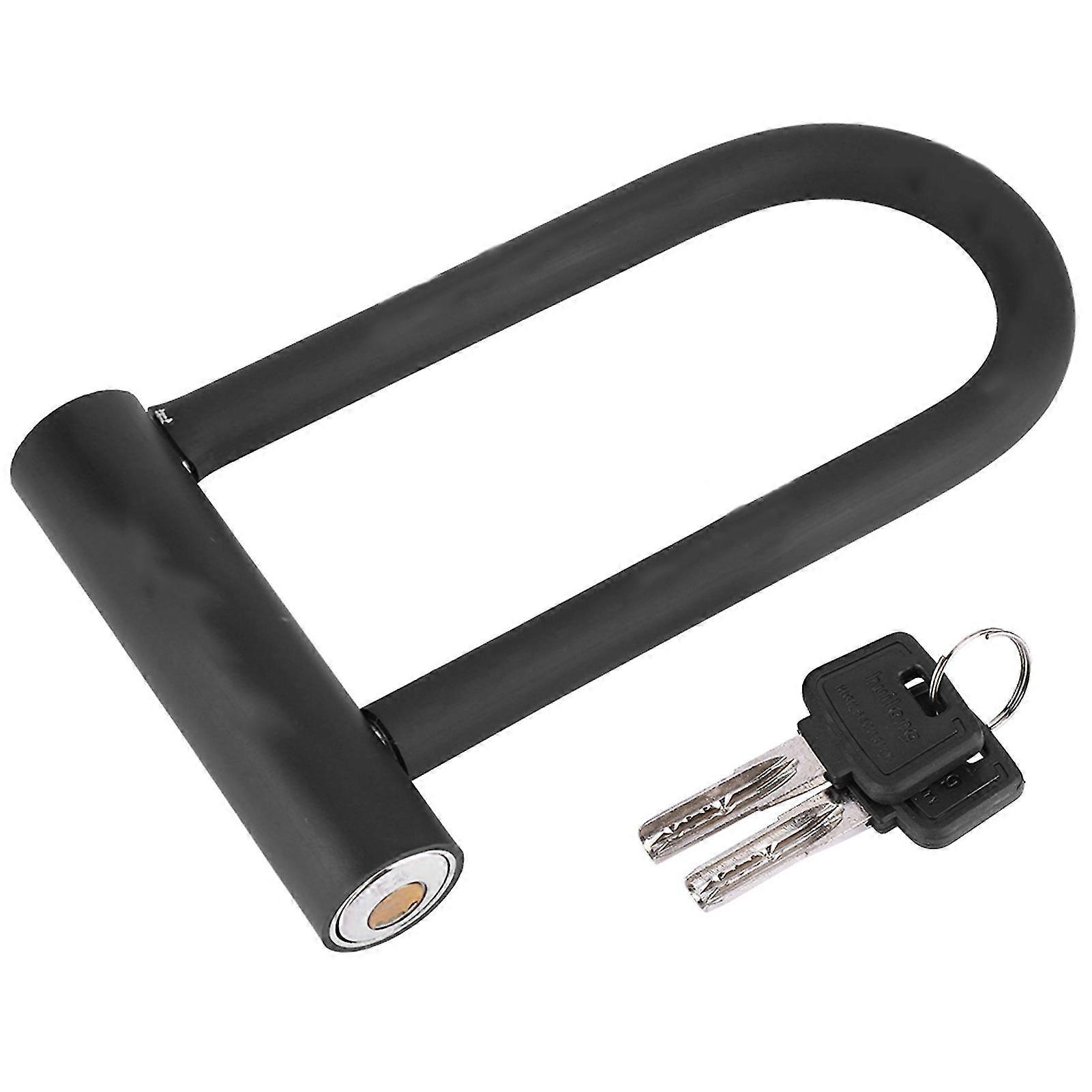 Bicycle U-shaped Lock - Steel Anti-theft Lock with Waterproof and Rustproof Pure Copper Core