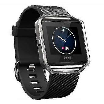 (bracelet) Smartwatch Fitbit Blaze S dial black 40mm strap rubber sports GPS watch-FCY