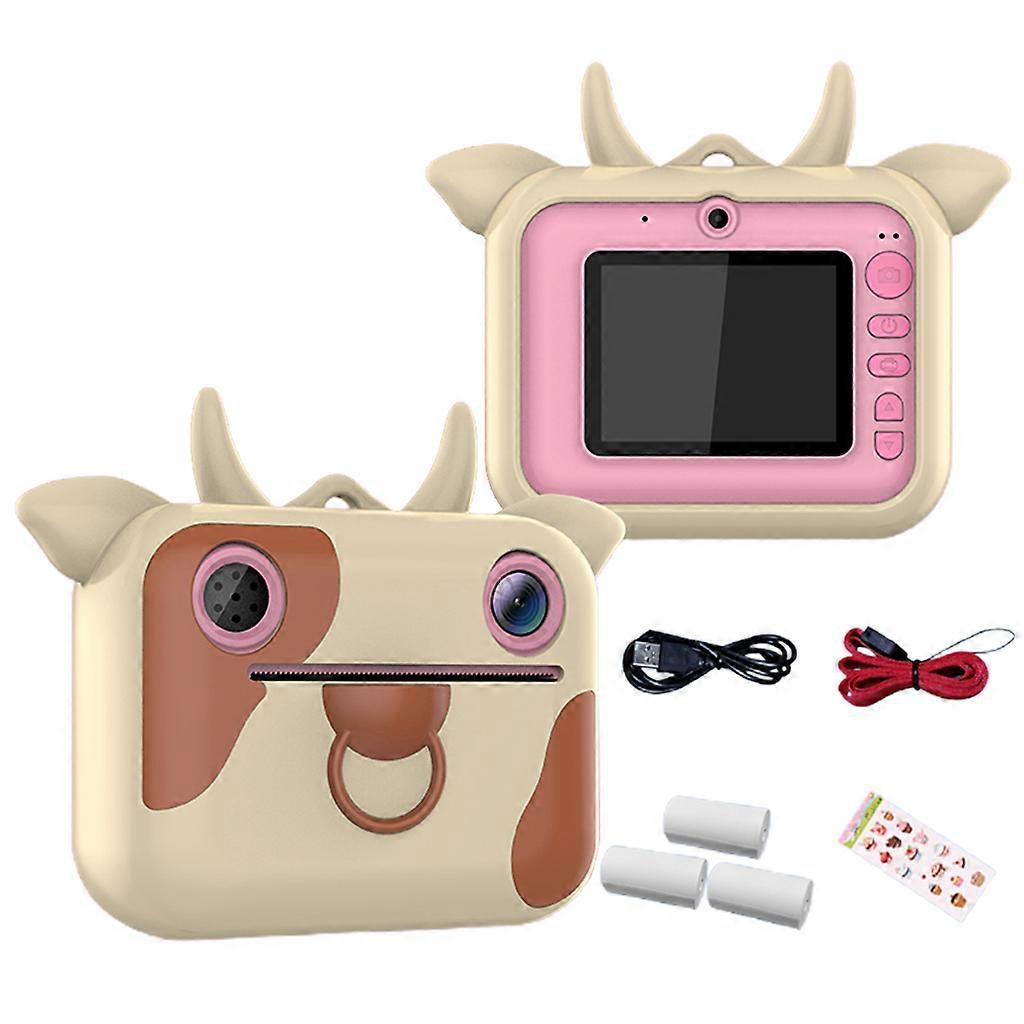 Kids Instant Print Camera Toy Child Cartoon Selfie Digital Camera Video Recorder