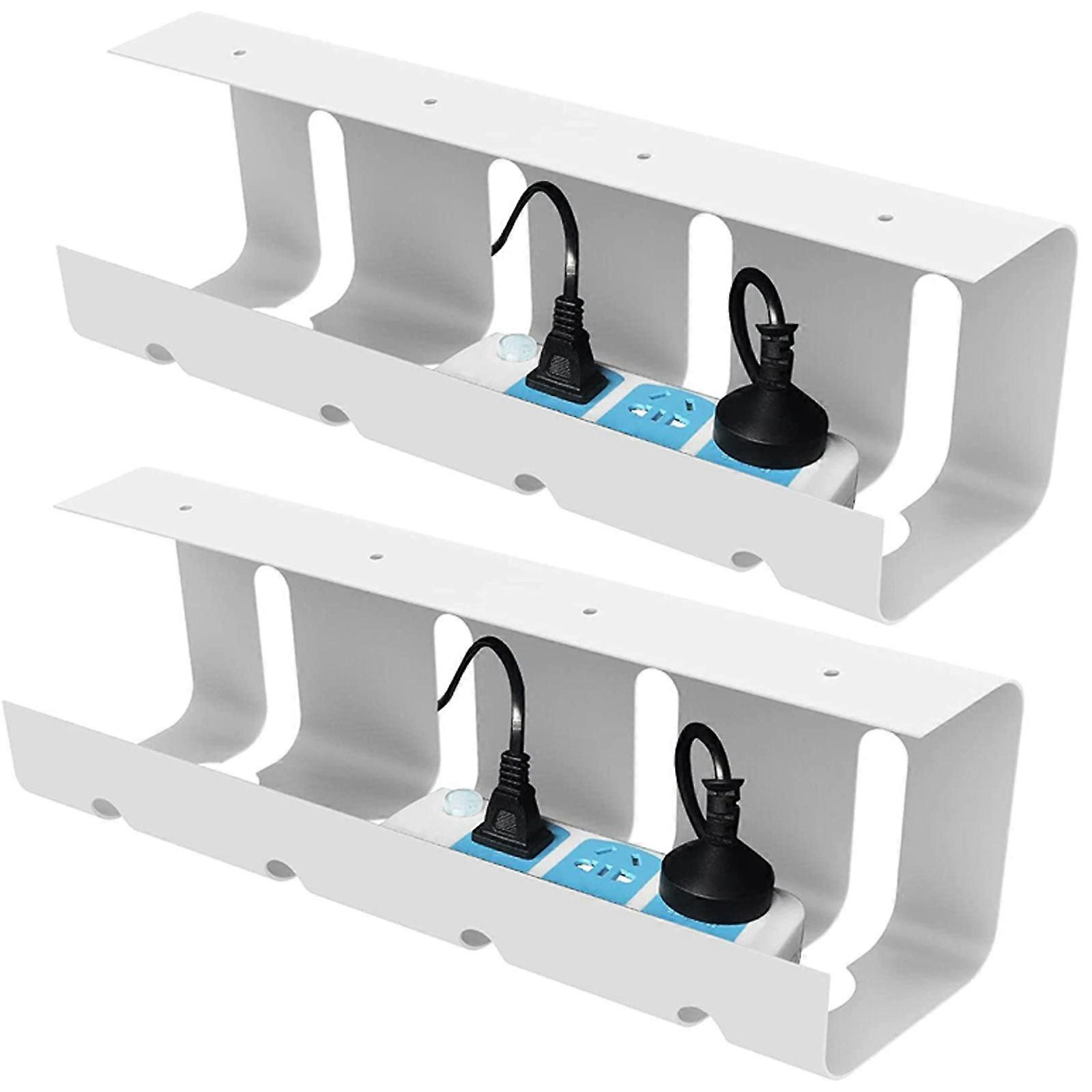 Gerenciamento de cabos sob a mesa Sem furadeira sob a mesa Bandeja de cabos de gerenciamento de cabos 100% nova