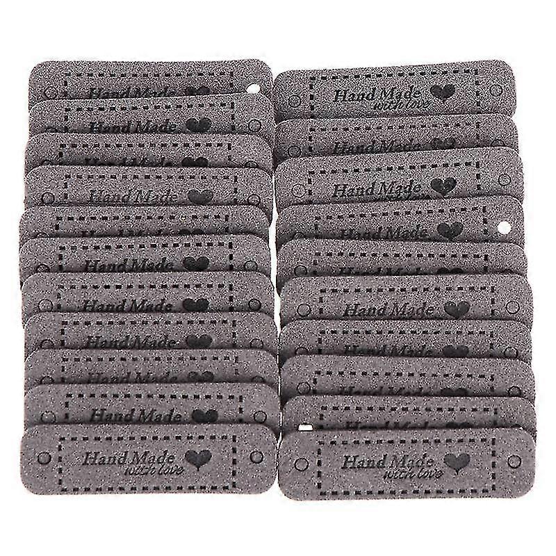 20Pcs Tags Handmade With Love Labels Clothing Tags DIY Crafts Sewing 56*15MM