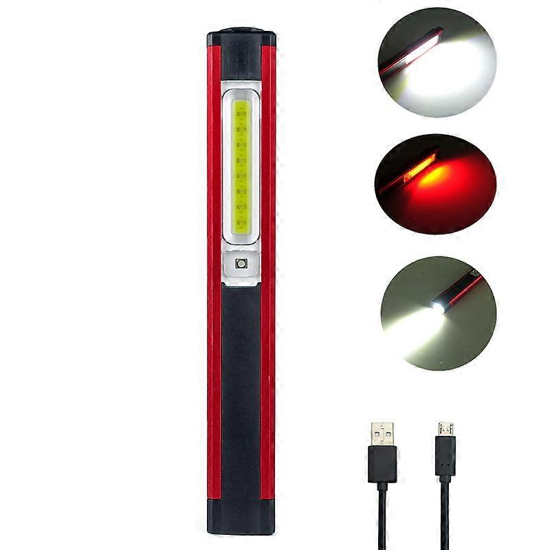 5 Modes Working Light Waterproof COB LED Flashlight Torch Built-in Charging Battery Magnetic Lantern for Camping/Climbing