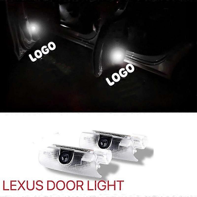 2pcs Led Car Door Welcome Light Logo Shadow Lamp Auto LED Laser Projector Ghost Led Lamp For LEXUS LS ES IS LX RX GS GX LC RC UX