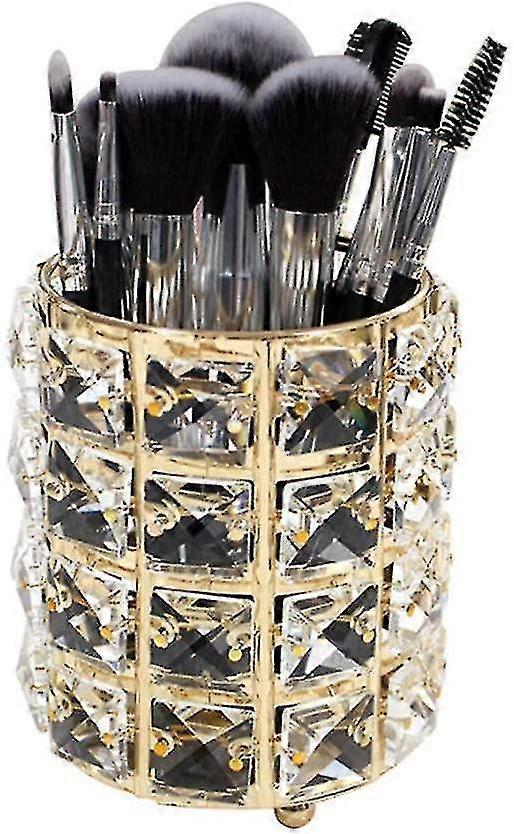 1 Pack Crystal Makeup Brush Holder Multifunctional Storage Box