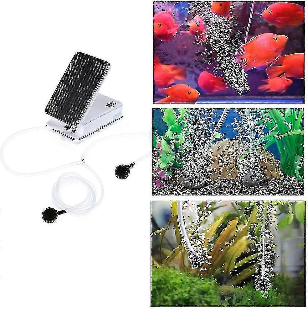 Solar Powered Air Pump, Oxygenator And Pond Aerator Kit