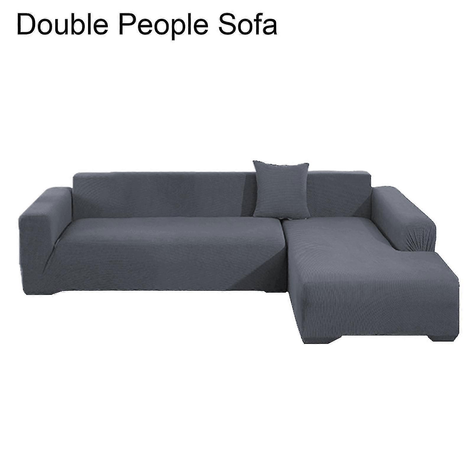 1 Set Sofa Cover Thicken Scratch Resistant Solid Color Detachable Sofa Protector For Home