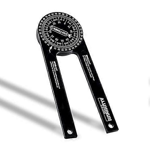 Miter Saw Protractor,7 Inch Aluminum Protractor Digital Angle Finder Gauge Featuring Precision Laser-Inside & Outside Corner Protractor,for Woodworkin