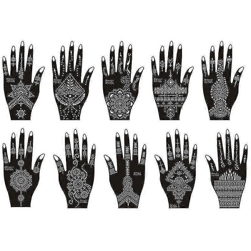 Henna Tattoo Stencil Kit(random Style)-MXBC