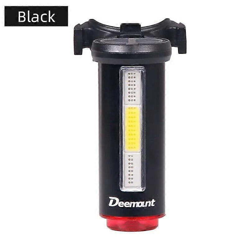 Deemount Hot New Bicycle Tail Light 3 Colors in 1 Lamp LED COB Visual Warning Bike Rear Lantern 100LM 850aAH Rechargeable