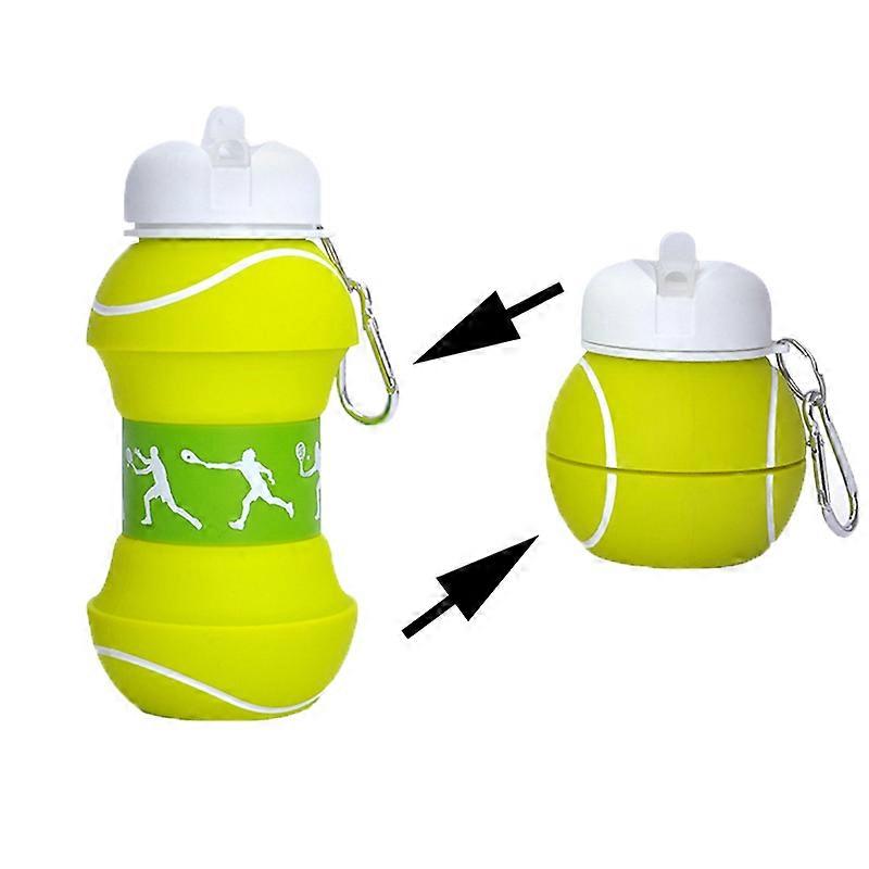 Silicone folding spherical cup, creative sports water bottle, portable anti-fall water cup