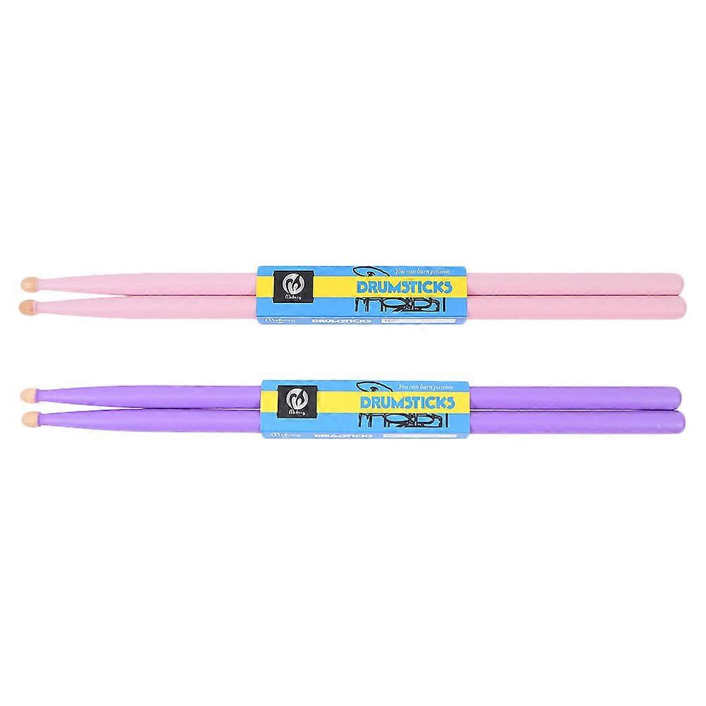2 Pairs Maple Drum Sticks Percussion Instrument Stick Drum Stick Wood Drumsticks
