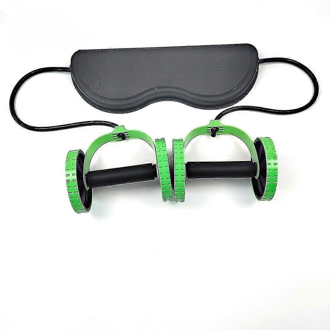 Multi-purpose Abdomen Wheel Two-wheel Kneeling Pad Combination Abdomen Machine Set Pull Rope Z