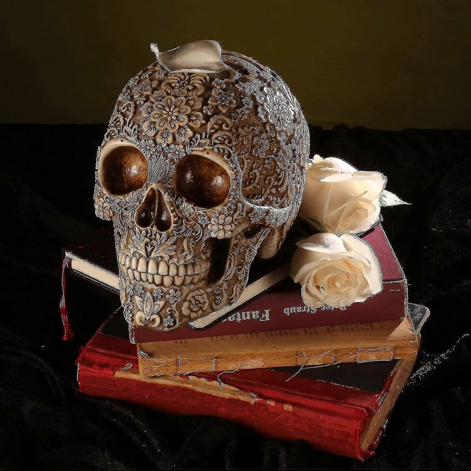 Levensgroot menselijk schedel/schedelmodel - Dag van de Dode Decoratie