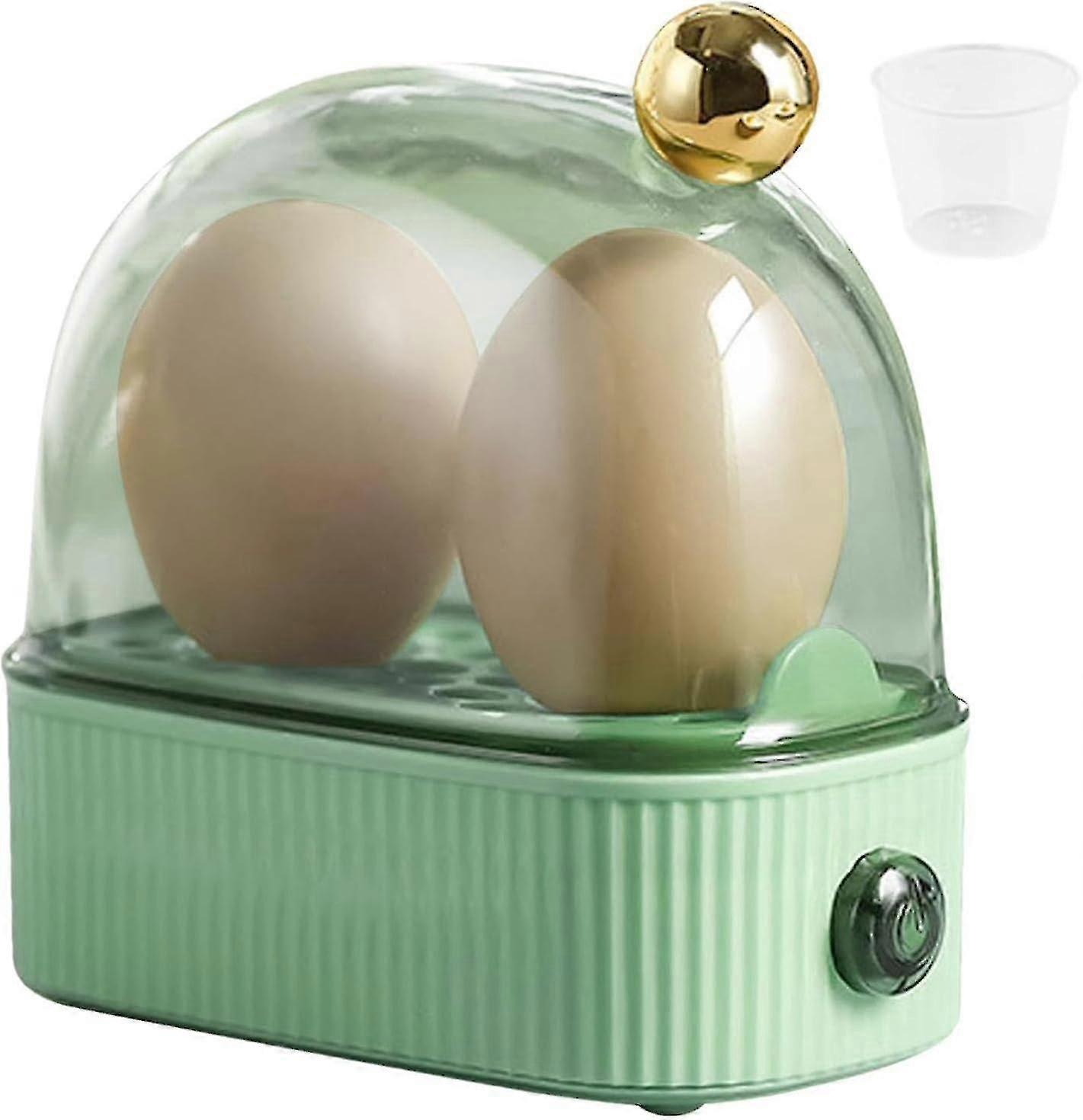 Egg Cooker 2 Eggs, Egg Steamer Compact Electric Egg Cooker, Best Egg Cooker Boils All Three Cooking Levels - Soft, Medium, Hard