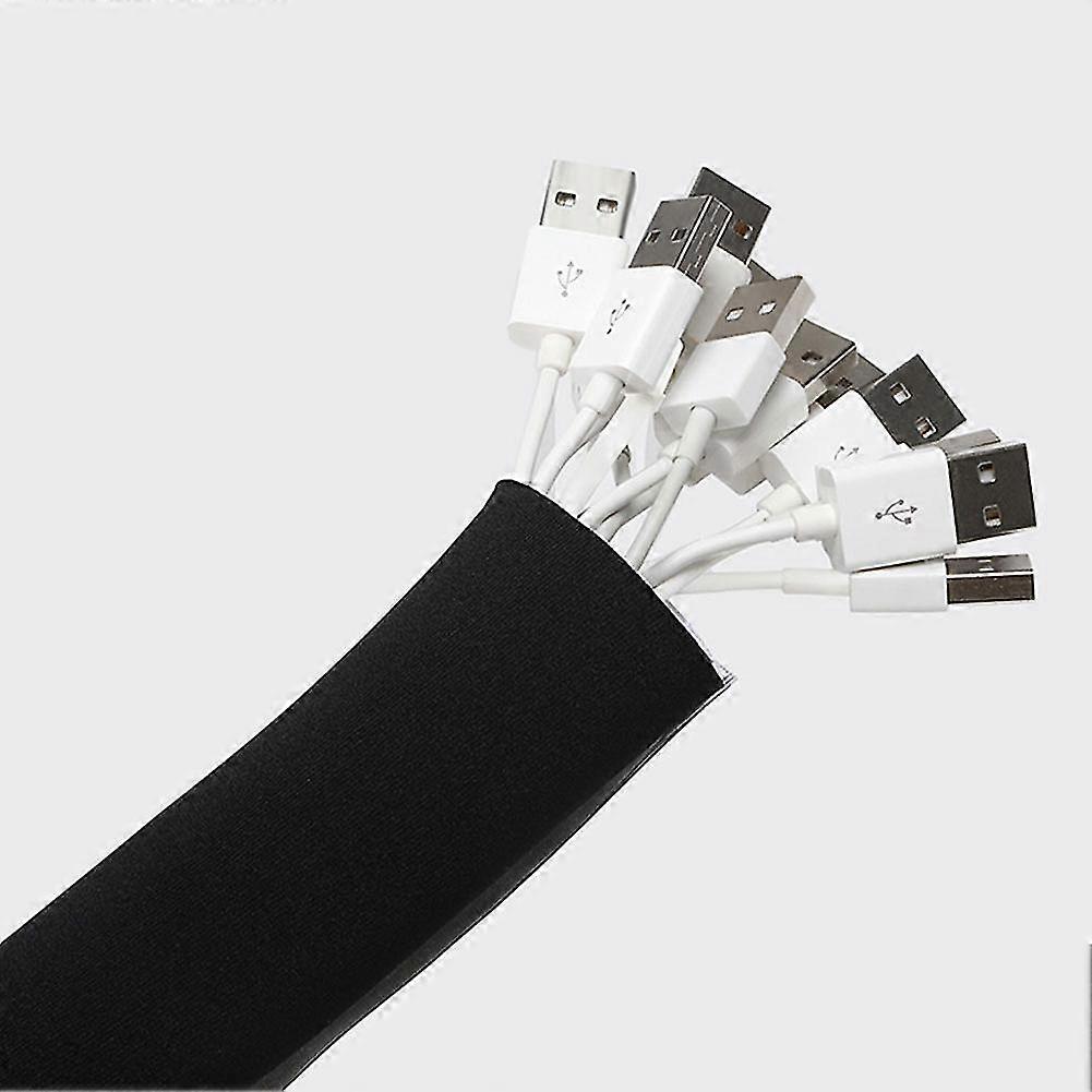 Data Wire Neoprene Tidy Cable Tube Magic Sticker Adjustable Universal