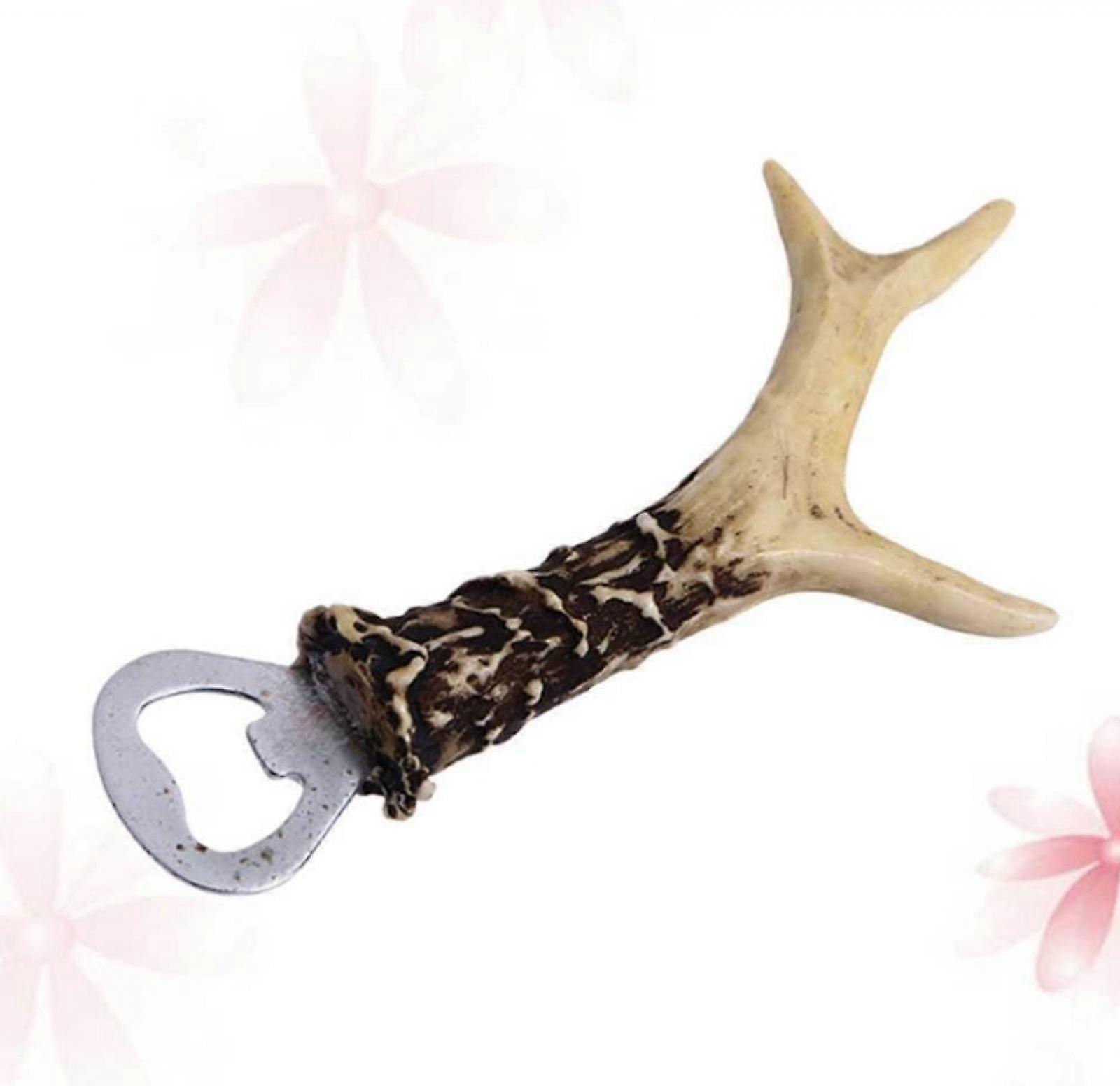 Bois de cerf artisanat Antique décapsuleur Vintage décapsuleur avec de vrais bois S, chasse, vin, bière, bouteille