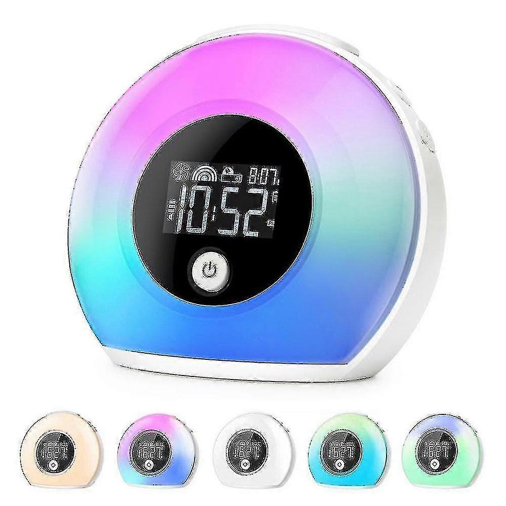 Ξυπνητήρι με ηχείο Bluetooth, Παιδικό νυχτερινό φως ξυπνητήρι, φωτεινότητα 4 επιπέδων, ψηφιακό ξυπνητήρι για παιδιά, έφηβος, υπνοδωμάτιο
