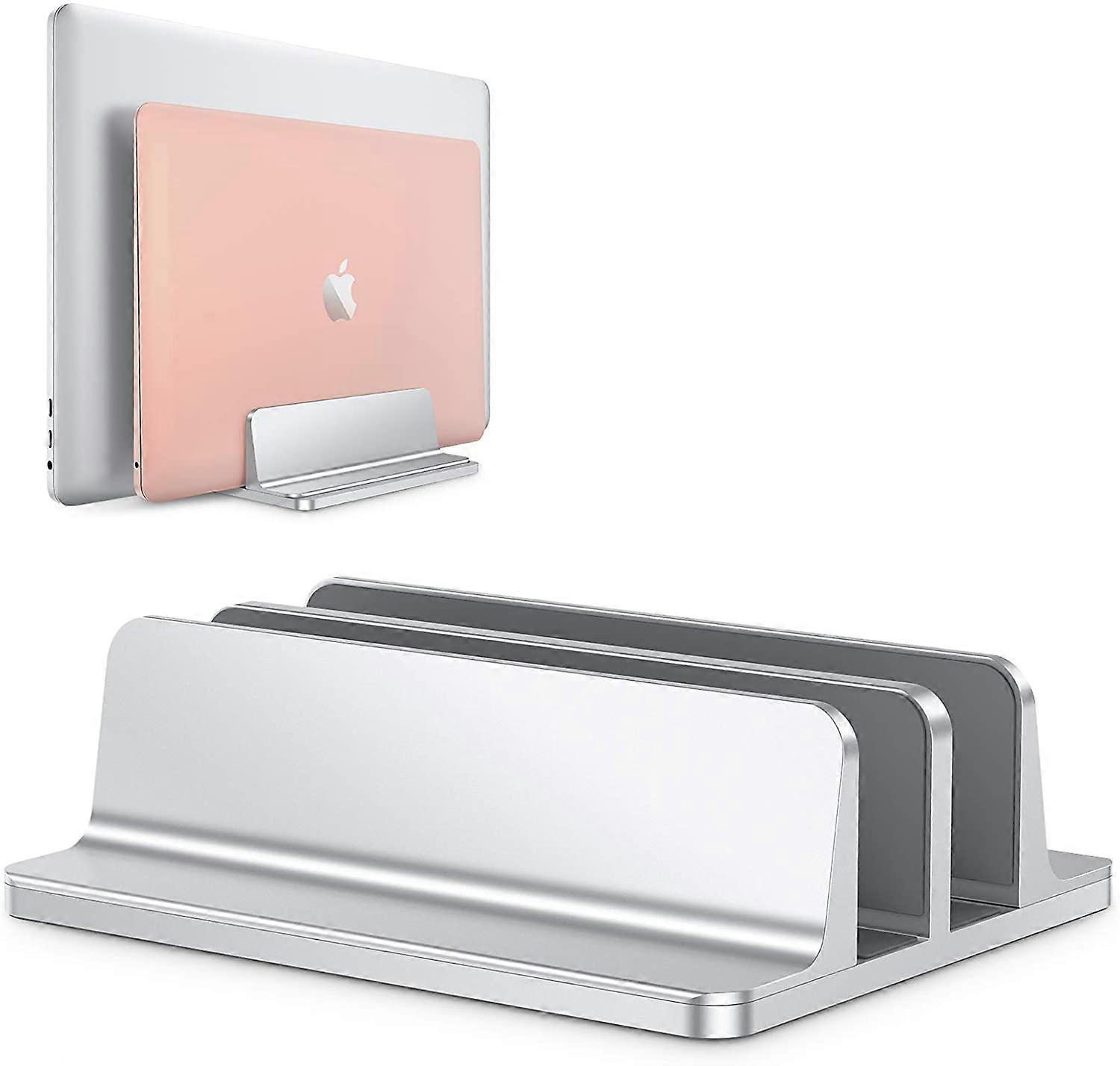 Adjustable Laptop Stand Dual Vertical Mount Space Saving