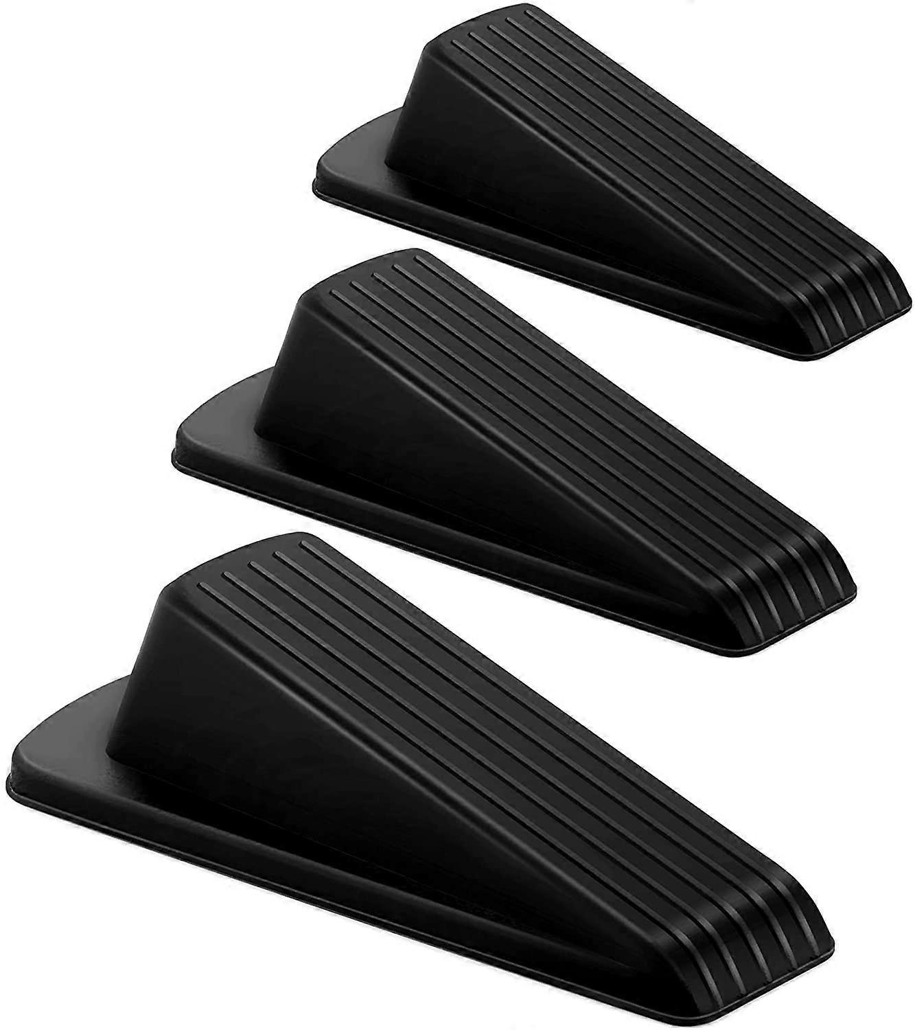 Door Stoppers for Floor Rubber Door Stop Wedge, Door Gaps and Prevent The Lock-Outs,Floor
