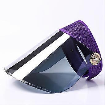 Women Summer Visor Sun Hat Outdoor Cycling Travel Anti UV Sun  Adjustable Sun Protection Hat