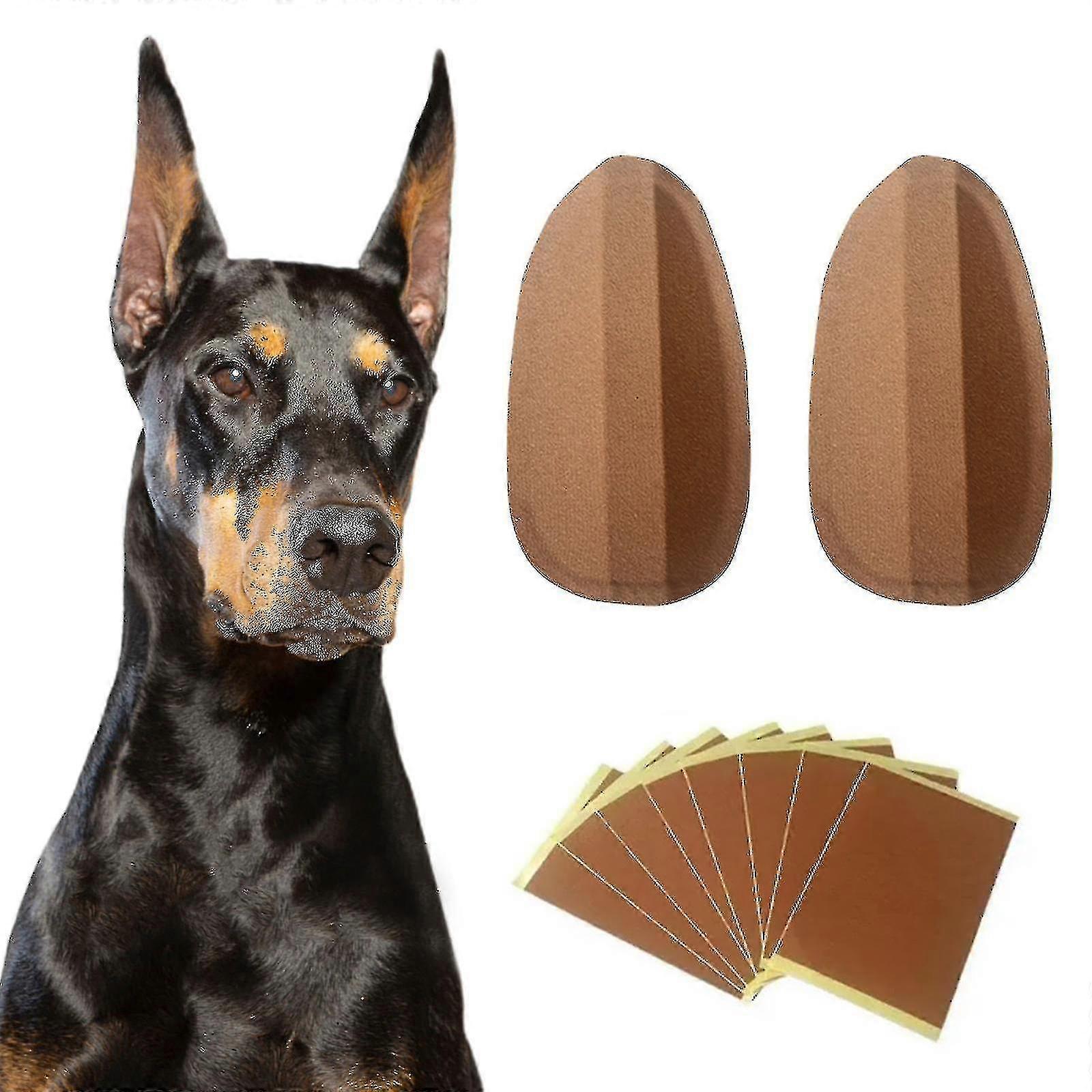 2 Pack Dog Ear Standing Support Tool Stickers, Fixed Corrective Upright Bracket Patch For Doberman Pinscher