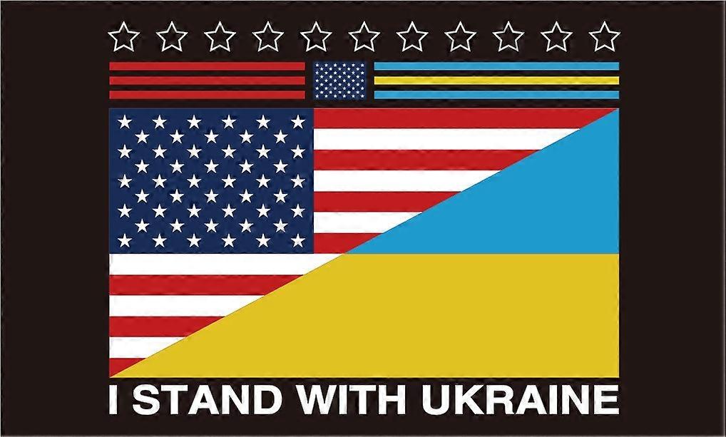 30 * 45 cm American Ukrainian flag