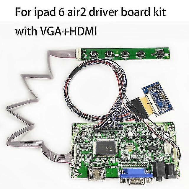 Naiwang Lcd Driver Board Kit For Ipad 5/6 Air 9.7 Inch 1536x2048 2k Lp097qx2 Hdml Driver Board