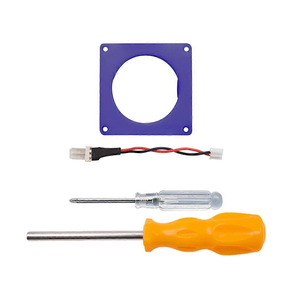 For GC Video Game Console Fan Adapter Bracket Kit with Repair Screwdrivers