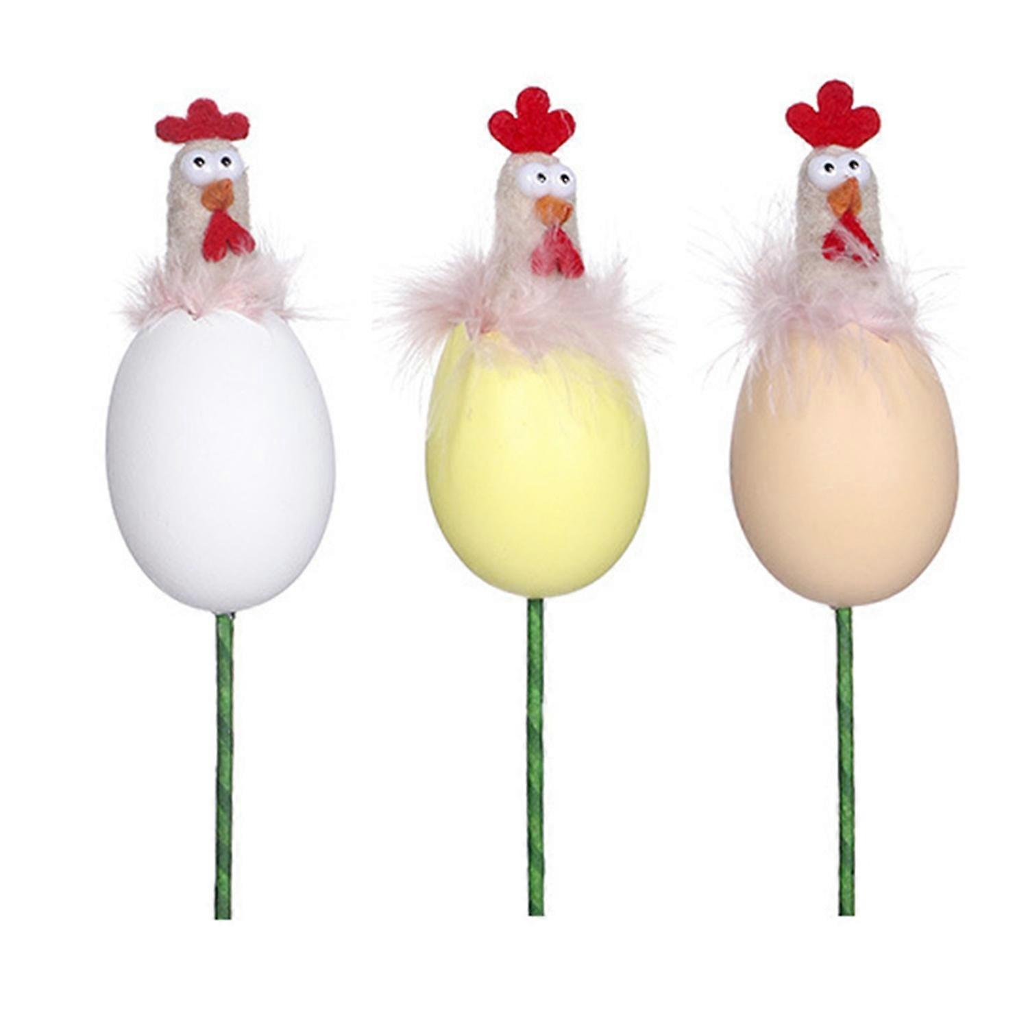 Easter Chick Decoration Plush Chick Figurine Chick in Eggshell Pick for Easter Home Decor Farm