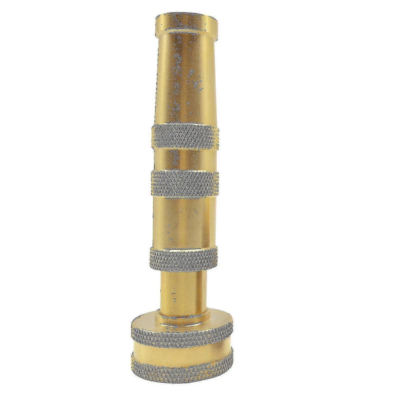 1pcs Solid Brass Garden Nozzle 4" Adjustable Twisted Water Hose Nozzle