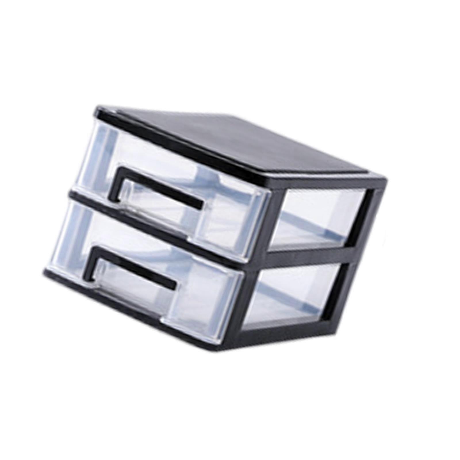 מגירות אחסון שולחניות רב תכליתיות לאיסוף ציוד משרדי מטבח 2 שכבות