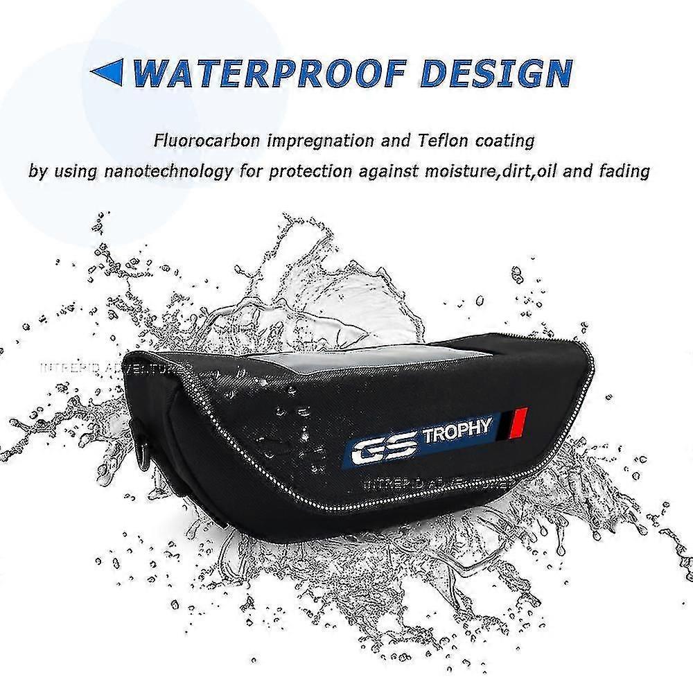 Willorder_2020 Motorcycle Handlebar Travel Bag - Waterproof Storage For BMW, Ducati, Honda, Kawasaki, Yamaha