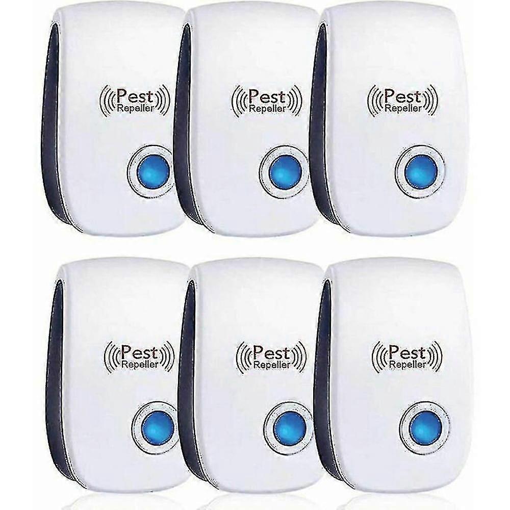Ultrasonic Pest Repeller, Ultrasonic Rat Repeller, Effectively Repels Rats, 6-Pack