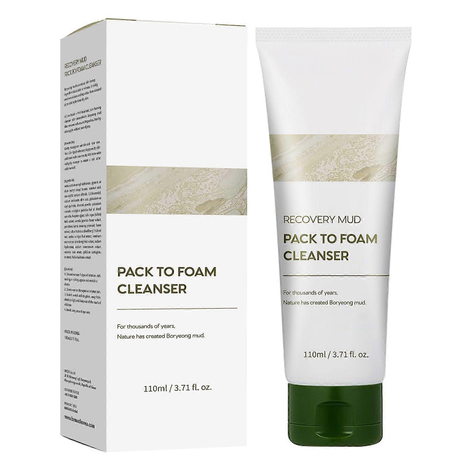 Recovery Mud Mask, Relief Mud Mask Deep Cleansing & Hydrating with Boryeong Mud, Hydrating Moisturizing Pore Cleanser Mask