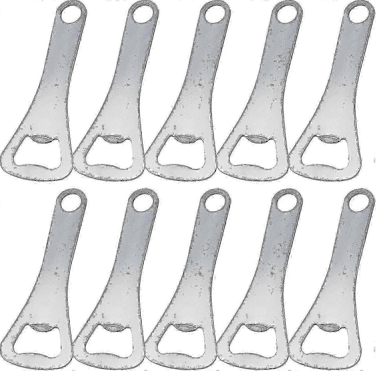 Pullonavauspakkaus Crown Bottle Opener Bulk olutpullonavaaja (hopea, 10 kpl)