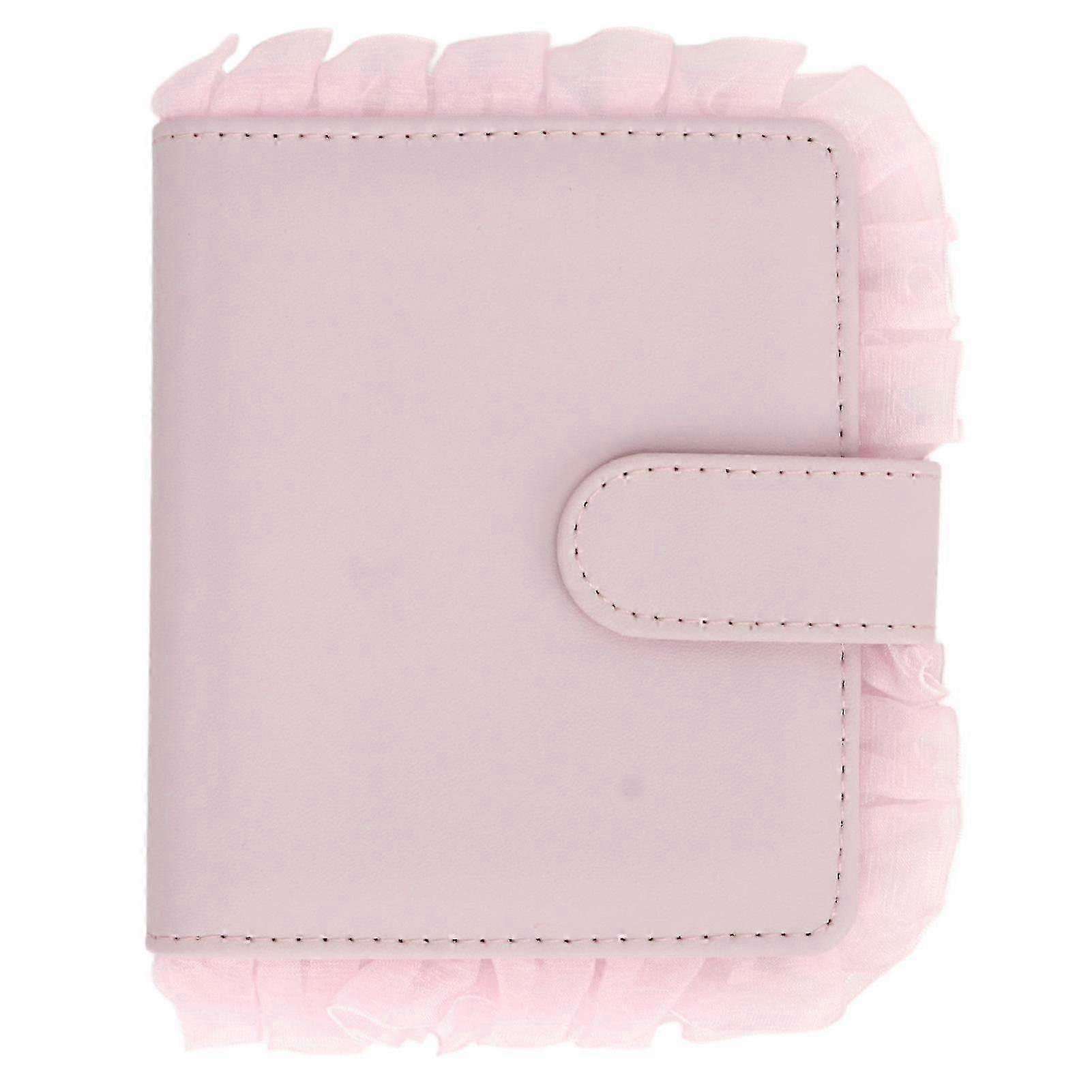 Mini Film Photo Album Book 64 Pockets Universal compatible with Polaroid Mini12 11 9 8 Instant Camera 3in Picture Name Card Holder Pink
