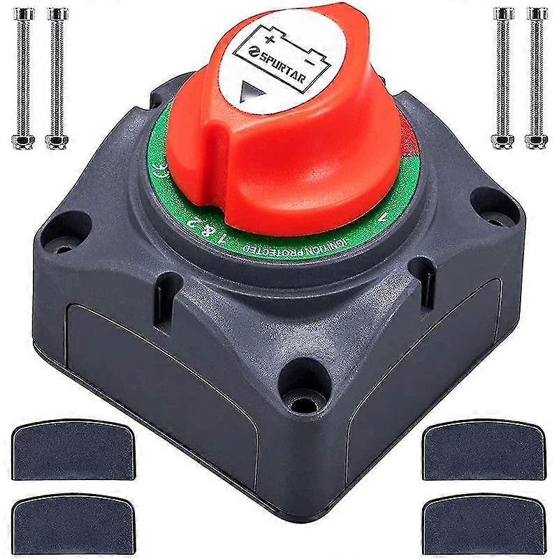 Battery Main Switch 1-2-both-off - Spurtar Battery Isolator Switch Car Battery Main Switch Battery Switch 12v 24v 48v 275a