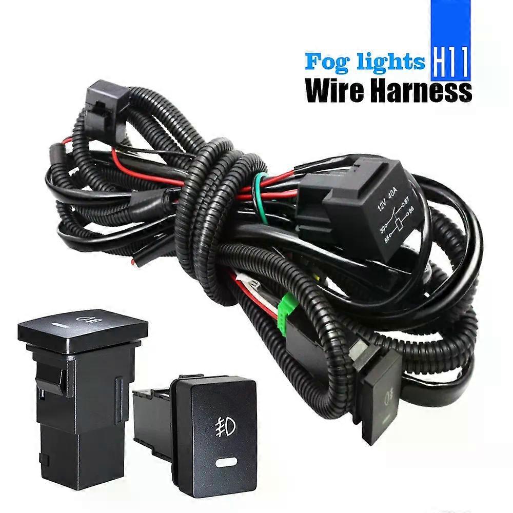 Applies to 2in1 Fog Light + Daytime Running Lamp 30W 8000LM Car Front Bumper LED Fog Light DRL H11 12V For Honda Fit 2015 2016 2017 2018